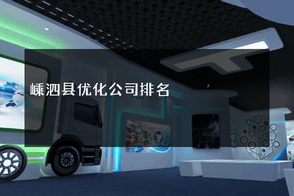 嵊泗县优化公司排名