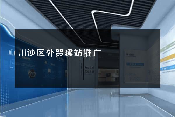 川沙区外贸建站推广