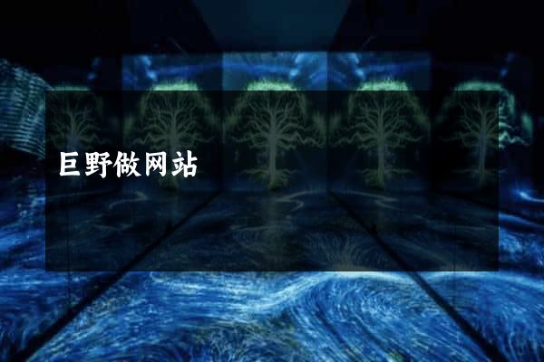 巨野做网站