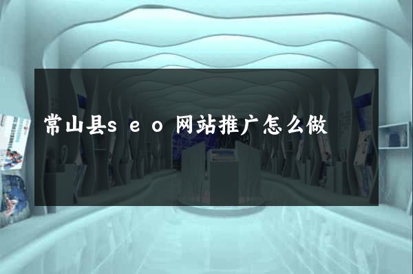 常山县seo网站推广怎么做