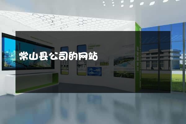 常山县公司的网站