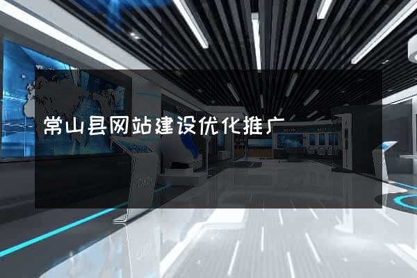常山县网站建设优化推广