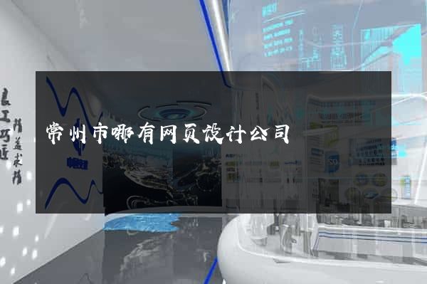 常州市哪有网页设计公司