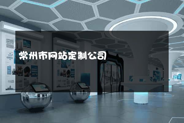 常州市网站定制公司