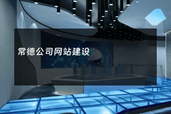 常德公司网站建设