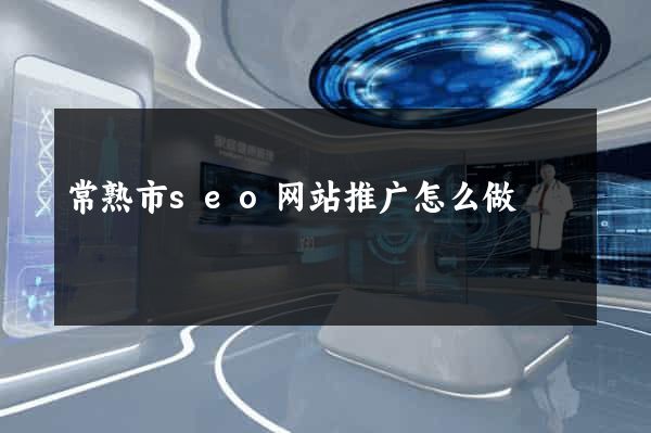 常熟市seo网站推广怎么做