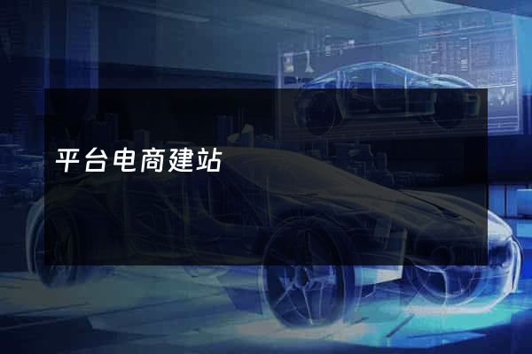 平台电商建站