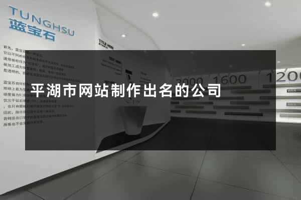 平湖市网站制作出名的公司