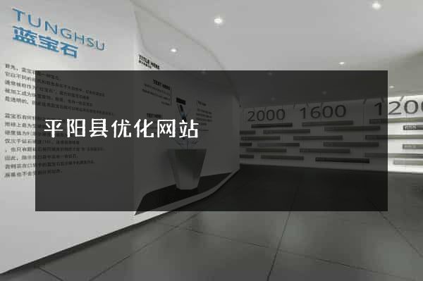 平阳县优化网站