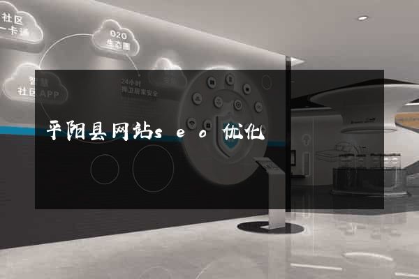 平阳县网站seo优化