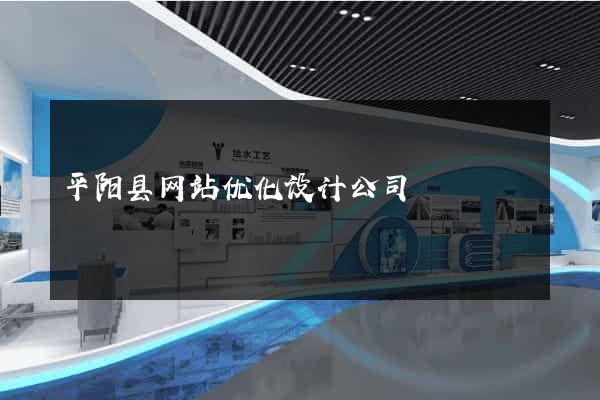 平阳县网站优化设计公司