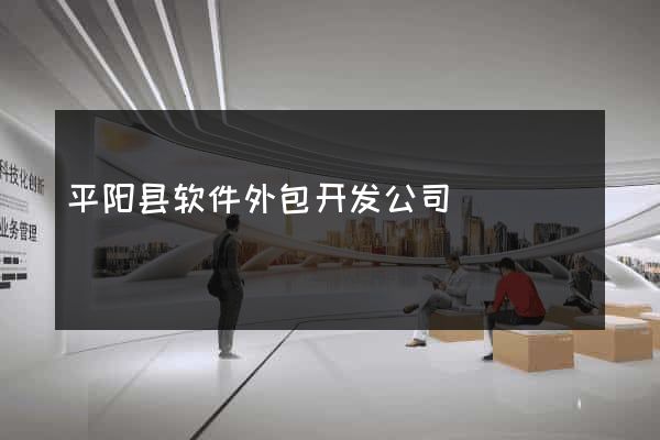 平阳县软件外包开发公司