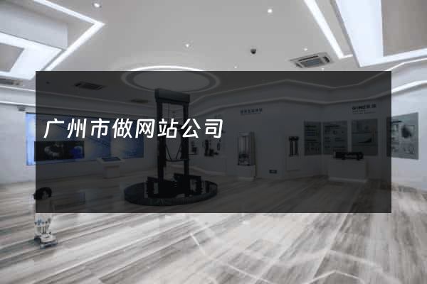 广州市做网站公司