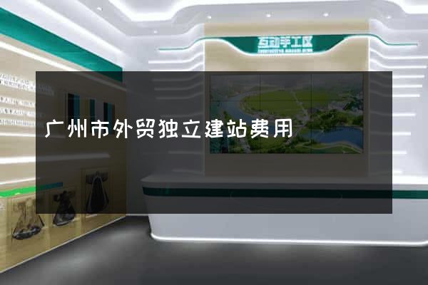 广州市外贸独立建站费用