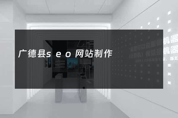广德县seo网站制作