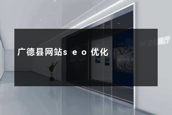 广德县网站seo优化