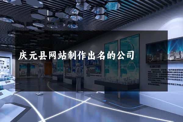 庆元县网站制作出名的公司