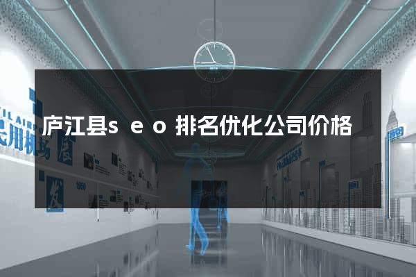 庐江县seo排名优化公司价格