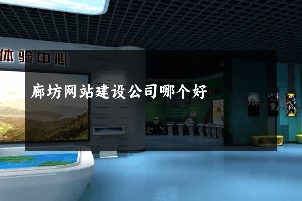 廊坊网站建设公司哪个好