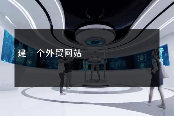 建一个外贸网站