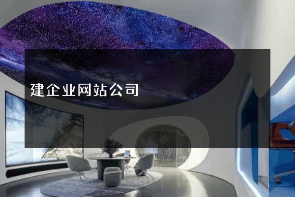 建企业网站公司