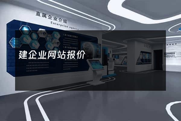 建企业网站报价