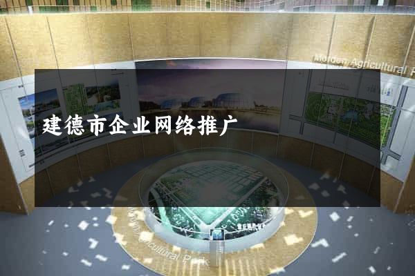 建德市企业网络推广