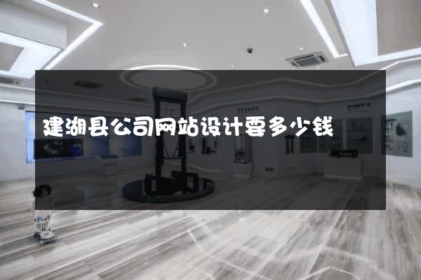 建湖县公司网站设计要多少钱