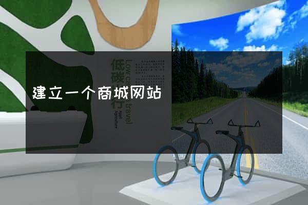 建立一个商城网站