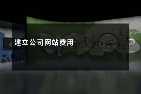 建立公司网站费用