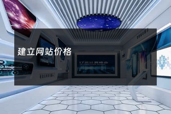 建立网站价格