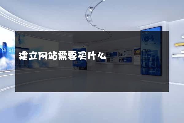 建立网站需要买什么