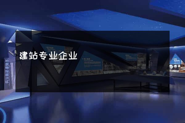建站专业企业
