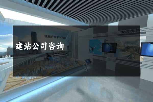 建站公司咨询