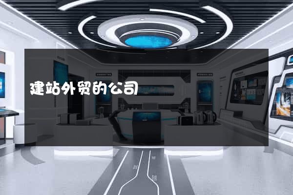 建站外贸的公司