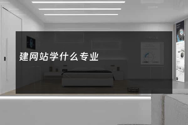 建网站学什么专业
