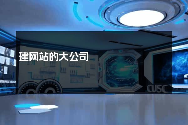 建网站的大公司