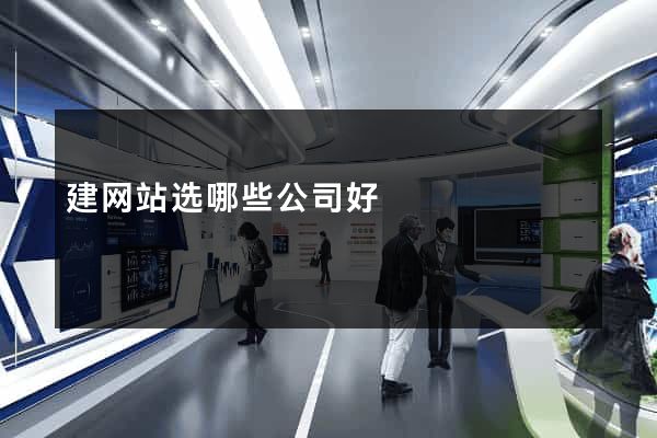 建网站选哪些公司好