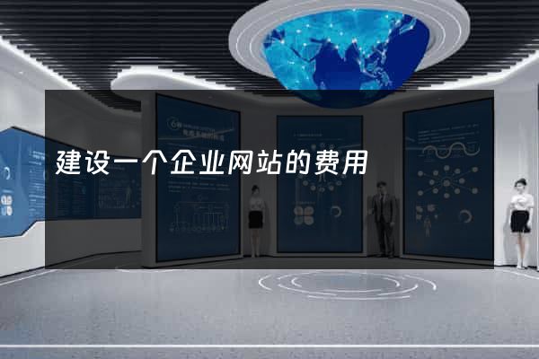 建设一个企业网站的费用