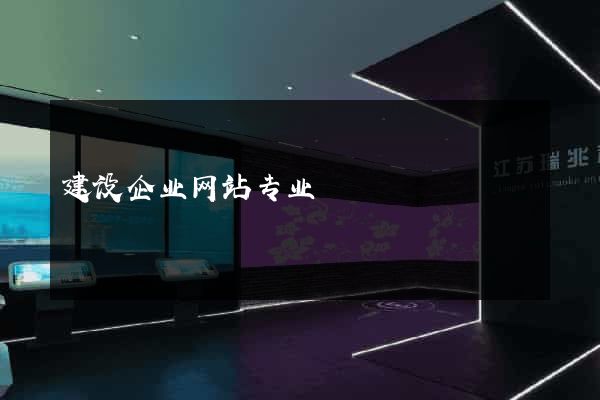 建设企业网站专业