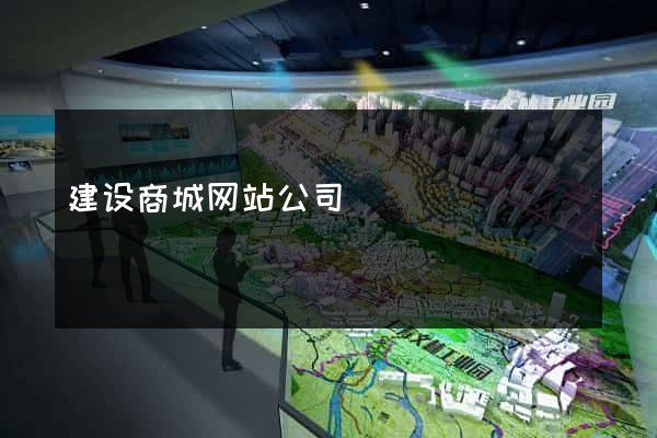 建设商城网站公司