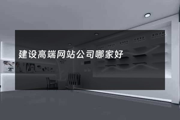 建设高端网站公司哪家好