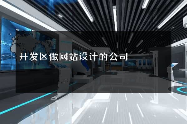 开发区做网站设计的公司