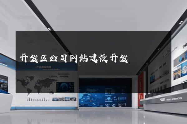 开发区公司网站建设开发
