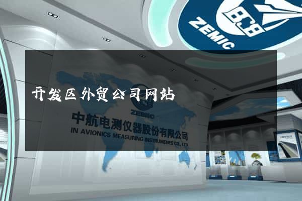 开发区外贸公司网站
