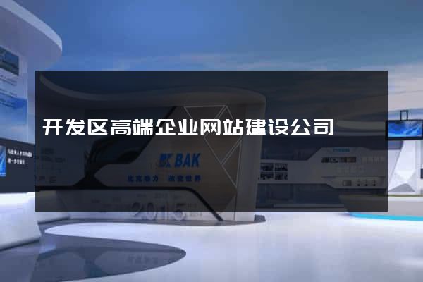 开发区高端企业网站建设公司