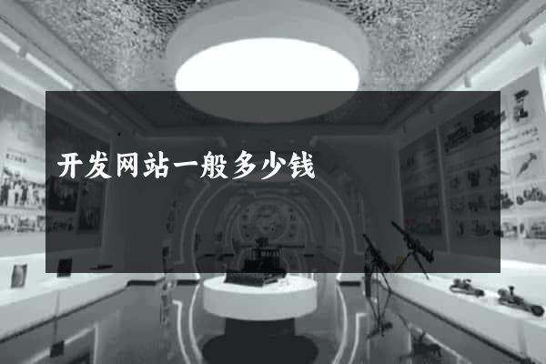 开发网站一般多少钱