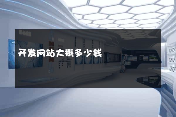 开发网站大概多少钱