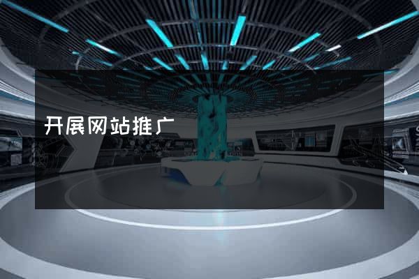 开展网站推广