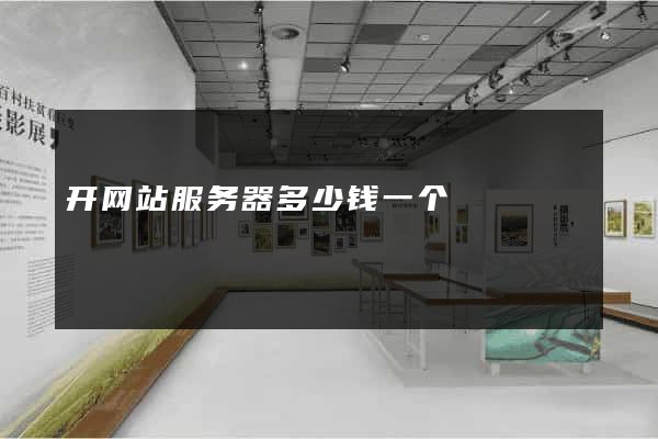 开网站服务器多少钱一个